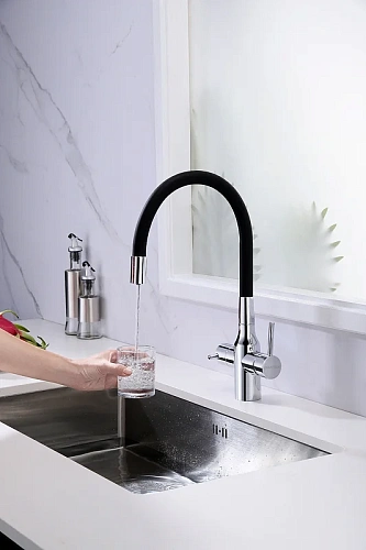 Смеситель для кухни Paulmark Salix хром Sa213419-CR Смеситель для кухни Paulmark Salix хром Sa213419-CR