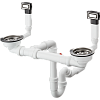 Картинка анонса товара «слив-перелив hansgrohe с ручным управлением d15-10 43922800, нержавеющая сталь»