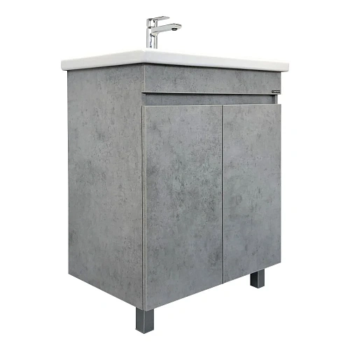 Тумба с раковиной Comforty Осло-70НД 00-00006117 напольная бетон светлый раковина Como 70 Тумба с раковиной Comforty Осло-70НД 00-00006117 напольная бетон светлый раковина Como 70