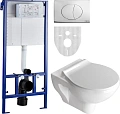 Комплект STWORKI Хедмарк Унитаз подвесной 3510 безободковый с микролифтом + Система инсталляции для 588954 Комплект STWORKI Хедмарк Унитаз подвесной 3510 безободковый с микролифтом + Система инсталляции для 588954