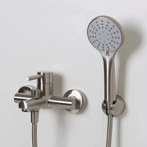 Смеситель для ванны WasserKRAFT Wern 4201 никель Смеситель для ванны WasserKRAFT Wern 4201 никель