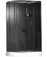 Детальная картинка товара «душевая кабина timo premium ilma black 902 r (120x80x222)»