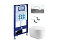 Комплект унитаза SET Aquatek АЛЬТАИР cm-067 4в1 с инсталляцией, креплением, клавишей смыва и сиденьем микролифт Комплект унитаза SET Aquatek АЛЬТАИР cm-067 4в1 с инсталляцией, креплением, клавишей смыва и сиденьем микролифт