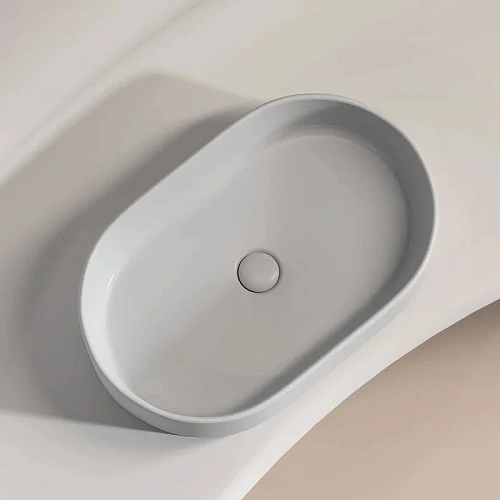 Раковина Ceramica Nova ELEMENT CN6048MSG серый матовый накладная Раковина Ceramica Nova ELEMENT CN6048MSG серый матовый накладная