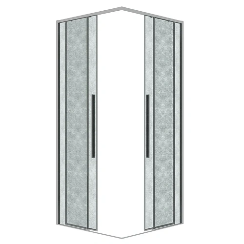 Душевая дверь GROSSMAN 1/2.К33.01.10.10.02 Galaxy (100x195) хром, стекло шиншилла Душевая дверь GROSSMAN 1/2.К33.01.10.10.02 Galaxy (100x195) хром, стекло шиншилла