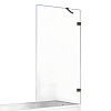 Картинка анонса товара «шторка на ванну new trendy avexa gunmetal brushed 90 см exk-3519 (оружейная сталь)»
