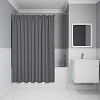 Штора для ванны IDDIS (DL03P18i11) 200х180 см, полиэстер серый