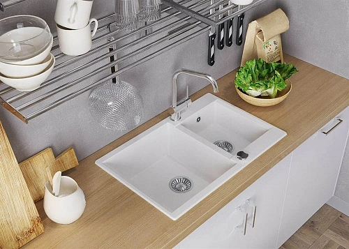 Кухонная мойка Polygran BRIG-772 №14 Серый 621473 Кухонная мойка Polygran BRIG-772 №14 Серый 621473