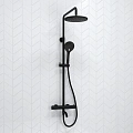 Душевая система WasserKRAFT A288.077.078.BM Thermo с термостатом черный Душевая система WasserKRAFT A288.077.078.BM Thermo с термостатом черный