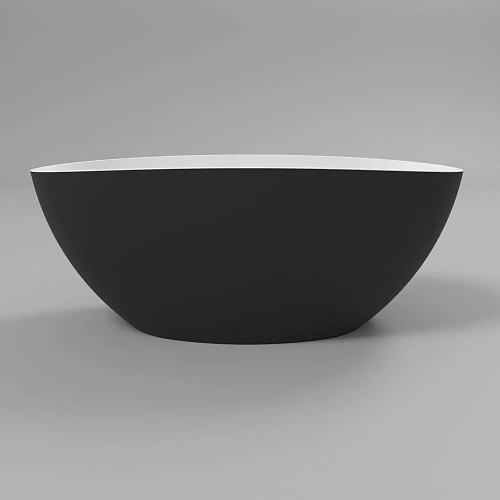 Ванна из искусственного камня WHITECROSS Onyx A 160x75 (черный/белый мат) искусственный камень 0204. 0204.160075.20100 Ванна из искусственного камня WHITECROSS Onyx A 160x75 (черный/белый мат) искусственный камень 0204. 0204.160075.20100