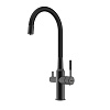 Картинка анонса товара «смеситель для кухни lemark expert lm5083bl-black c гибким изливом, с подключением к фильтру, черный/черный»