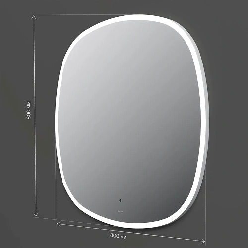Зеркало AM.PM Func M8FMOX0801WGS с LED-подсветкой, сенсором, 80 см Зеркало AM.PM Func M8FMOX0801WGS с LED-подсветкой, сенсором, 80 см