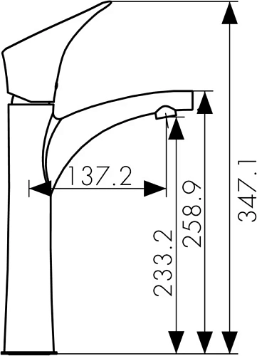 Смеситель для раковины Kaiser Calla 71111 Смеситель для раковины Kaiser Calla 71111