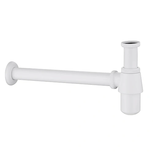 Сифон для раковины ABBER AF0032W белый матовый Сифон для раковины ABBER AF0032W белый матовый