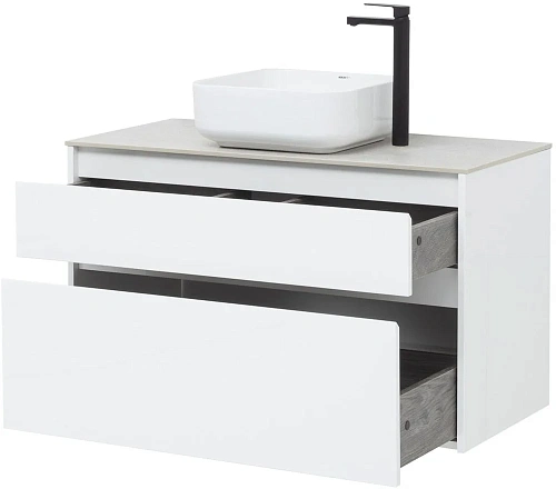 Тумба под раковину Aquanet Nova Lite 100 белый (2 ящика) 00242581 Тумба под раковину Aquanet Nova Lite 100 белый (2 ящика) 00242581