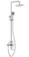 Душевая система BelBagno ANCONA ANCONA-VSCM-CRM хром Душевая система BelBagno ANCONA ANCONA-VSCM-CRM хром
