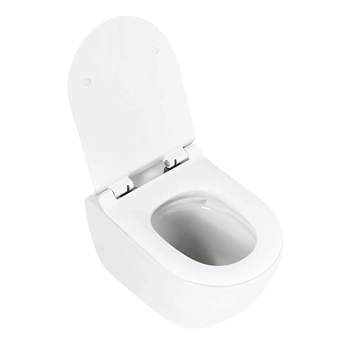 Унитаз подвесной CEZARES STYLUS-TOR CZR-6601-TH-TOR/CZR-2011-SC безободковый с сиденьем Унитаз подвесной CEZARES STYLUS-TOR CZR-6601-TH-TOR/CZR-2011-SC безободковый с сиденьем