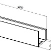 Полка Aquanet Магнум 40x12 черная матовая 00274188 Полка Aquanet Магнум 40x12 черная матовая 00274188