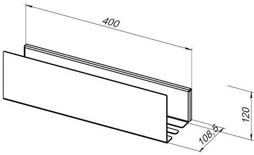 Полка Aquanet Магнум 40x12 черная матовая 00274188 Полка Aquanet Магнум 40x12 черная матовая 00274188