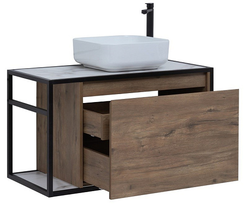 Тумба под раковину Aquanet Nova Lite Loft 90 R дуб рустикальный 00261659 Тумба под раковину Aquanet Nova Lite Loft 90 R дуб рустикальный 00261659
