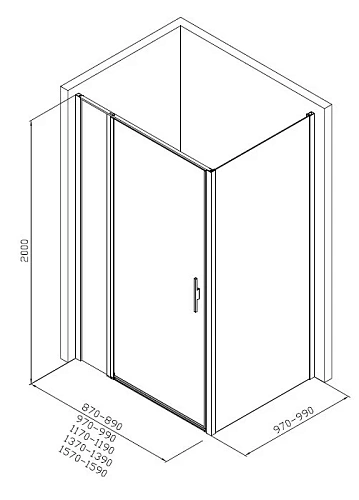 Душевой уголок Allen Brau Priority 160x100 3.31037.00 + 3.31046.00 хром Душевой уголок Allen Brau Priority 160x100 3.31037.00 + 3.31046.00 хром