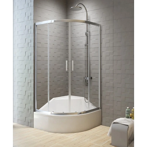 Душевой уголок NEW TRENDY NEW VARIA 80x80x165 K-0493 (хром) Душевой уголок NEW TRENDY NEW VARIA 80x80x165 K-0493 (хром)