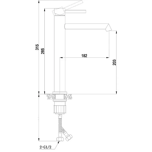 Смеситель для раковины BOCH MANN STELLA BN BM10437 из нержавеющей стали матовый никель Смеситель для раковины BOCH MANN STELLA BN BM10437 из нержавеющей стали матовый никель