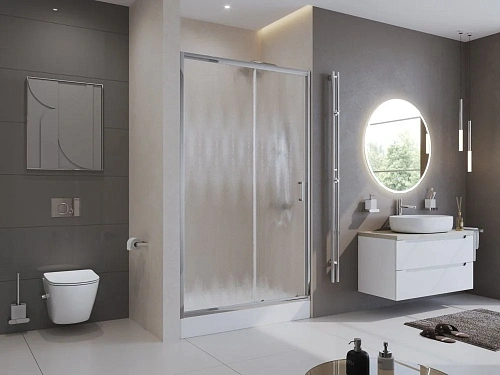 Душевая дверь BelBagno UNO-195-BF-1-130-CH-CR Душевая дверь BelBagno UNO-195-BF-1-130-CH-CR