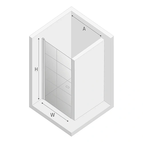 Душевая дверь NEW TRENDY NEW SOLEO BLACK одинарные 70x195 D-0275A (черный) Душевая дверь NEW TRENDY NEW SOLEO BLACK одинарные 70x195 D-0275A (черный)