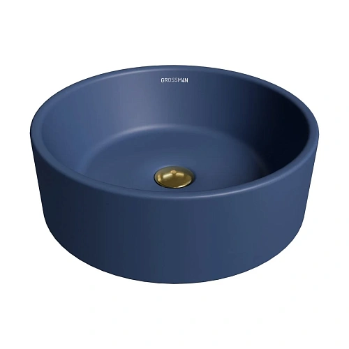 Раковина GROSSMAN Color GR-3013BLM (410x410x150) синяя матовая Раковина GROSSMAN Color GR-3013BLM (410x410x150) синяя матовая