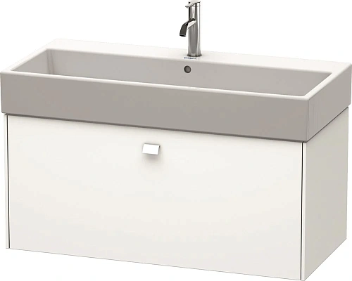 Тумба под раковину Duravit Brioso BR405601818 подвесная 98 см белый матовый Тумба под раковину Duravit Brioso BR405601818 подвесная 98 см белый матовый