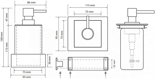 Дозатор жидкого мыла Bemeta GAMMA 145409012 Дозатор жидкого мыла Bemeta GAMMA 145409012