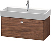 Картинка анонса товара «тумба под раковину duravit brioso br405601021 подвесная 98 см орех темный»