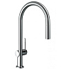 Картинка анонса товара «смеситель для кухни hansgrohe 210, с вытяжным изливом, 1jet, sbox 72803000, хром»