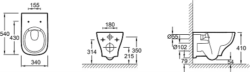 Комплект унитаза Jacob Delafon Struktura E21750RU-00 безободковый с инсталляцией и кнопкой смыва Комплект унитаза Jacob Delafon Struktura E21750RU-00 безободковый с инсталляцией и кнопкой смыва