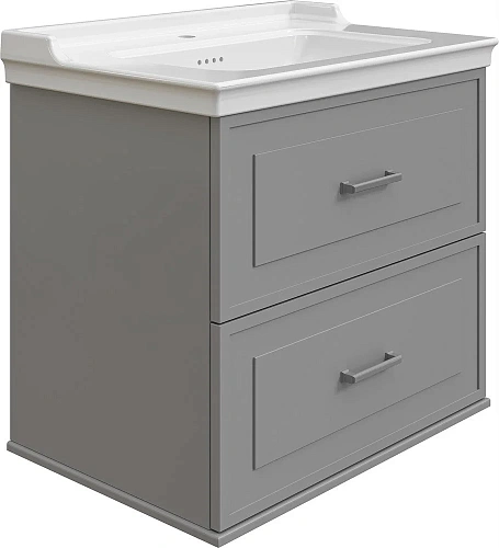 Тумба с раковиной STWORKI Хадстен 80 серая 540898 Тумба с раковиной STWORKI Хадстен 80 серая 540898