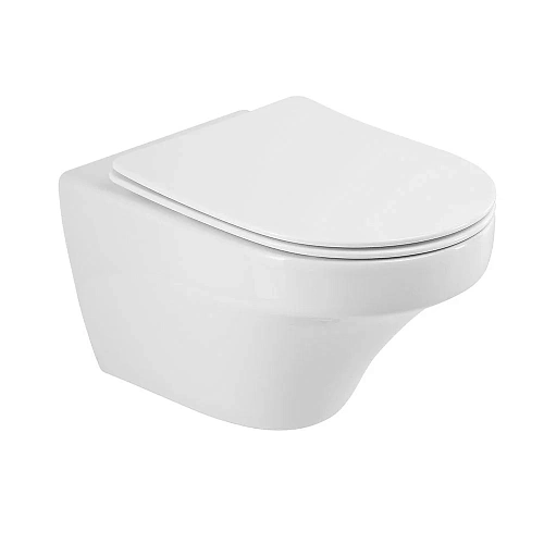 Унитаз подвесной CEZARES DUET CZR-2462-TH-TOR/CZR-2316-SC безободковый с сиденьем Унитаз подвесной CEZARES DUET CZR-2462-TH-TOR/CZR-2316-SC безободковый с сиденьем