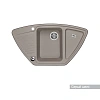 Кухонная мойка Aquaton Лория 1A715032LR250 из литого мрамора, угловая, серый шелк Кухонная мойка Aquaton Лория 1A715032LR250 из литого мрамора, угловая, серый шелк