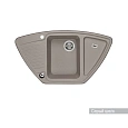 Кухонная мойка Aquaton Лория 1A715032LR250 из литого мрамора, угловая, серый шелк Кухонная мойка Aquaton Лория 1A715032LR250 из литого мрамора, угловая, серый шелк
