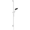 Картинка анонса товара «душевой гарнитур hansgrohe 105 3jet relaxation cо штангой 90 см, 24170700, матовый белый»