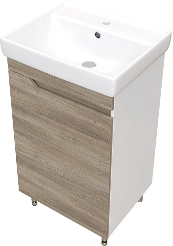 Комплект мебели DIWO Воронеж 50 напольная, ореховый дубослив, с сифоном 579748 Комплект мебели DIWO Воронеж 50 напольная, ореховый дубослив, с сифоном 579748