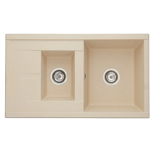 Кухонная мойка Aquaton Делия 87 1A716232DE290 из литого мрамора, шампань Кухонная мойка Aquaton Делия 87 1A716232DE290 из литого мрамора, шампань