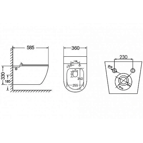 Комплект унитаза ABBER Bequem AC1105P белый с импульсным смывом с инсталляцией AC0101P Комплект унитаза ABBER Bequem AC1105P белый с импульсным смывом с инсталляцией AC0101P