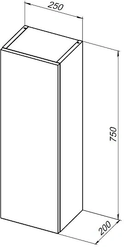 Шкаф Aquanet Вега 25 белый глянец 00329127 Шкаф Aquanet Вега 25 белый глянец 00329127