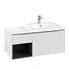 Тумба под раковину Villeroy &amp; Boch Subway 3.0 с подсветкой Pure White / Pure White C571L0VF