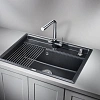 Кухонная мойка Granula KS-7301, ШВАРЦ (чёрный металлик), кварц 730х510 Кухонная мойка Granula KS-7301, ШВАРЦ (чёрный металлик), кварц 730х510