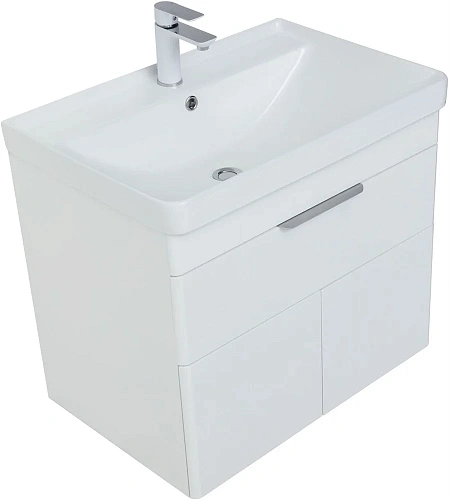 Тумба под раковину Aquanet Ирис new 710 белый глянец (1 ящик, 2 дверцы) 00310149 Тумба под раковину Aquanet Ирис new 710 белый глянец (1 ящик, 2 дверцы) 00310149