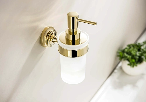 Дозатор жидкого мыла Aquatek КЛАССИК AQ4505PG золото полированное Дозатор жидкого мыла Aquatek КЛАССИК AQ4505PG золото полированное