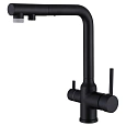 Смеситель для кухни ABBER Emotion AF8814B с подключением фильтра и выдвижной лейкой, черный матовый Смеситель для кухни ABBER Emotion AF8814B с подключением фильтра и выдвижной лейкой, черный матовый