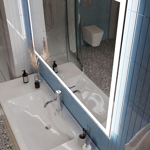 Зеркало BelBagno SPC-GRT-1200-800-LED-TCH-SND 12W 220-240V 1200x30x800 с подсветкой голосовым управлением и подогревом Зеркало BelBagno SPC-GRT-1200-800-LED-TCH-SND 12W 220-240V 1200x30x800 с подсветкой голосовым управлением и подогревом